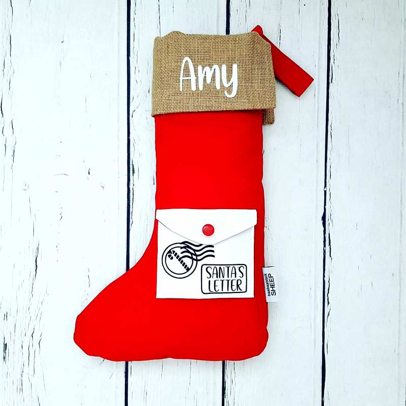 SANTA POCKET STOCKING